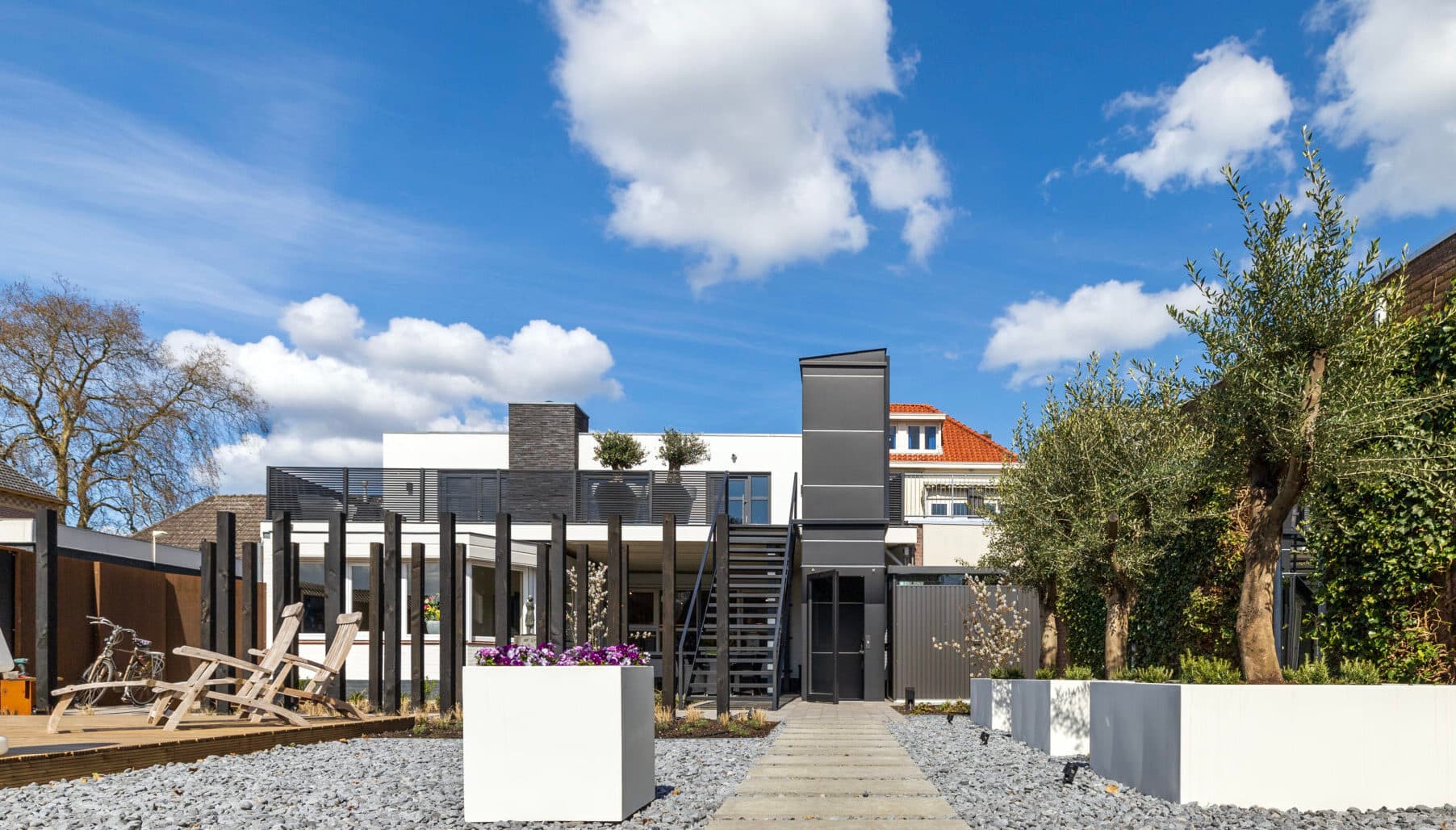 buitenlift in tuin